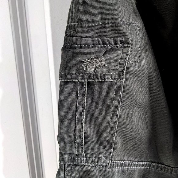 Khaki slim fit cargo pants - Picture 4 of 5